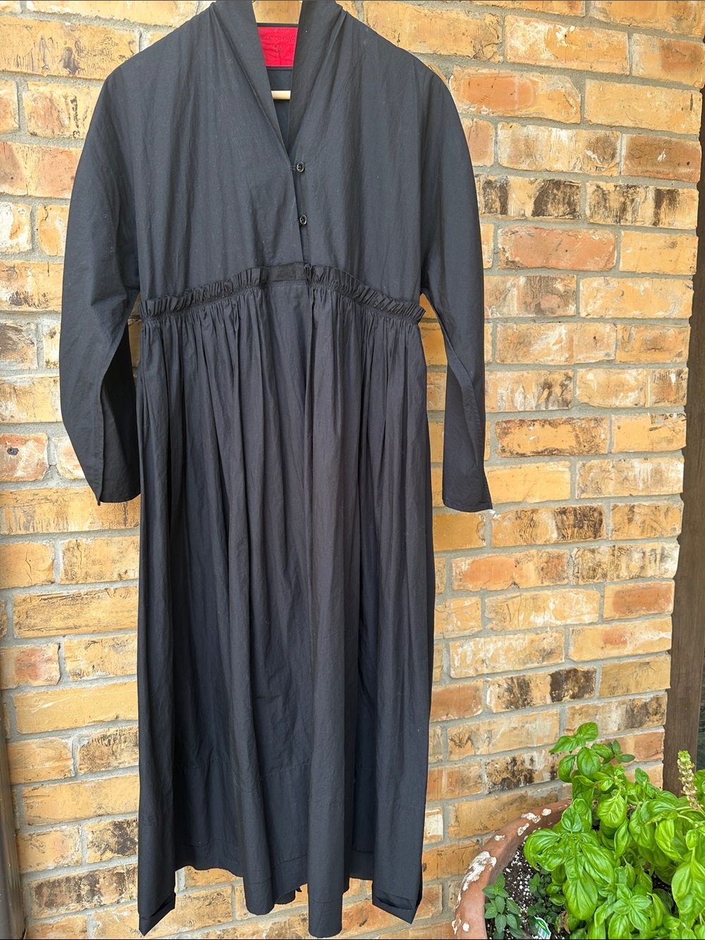 M. Crow Tyler Hays BDDW 1908 Gathered Cotton Dress, Small (EUC)